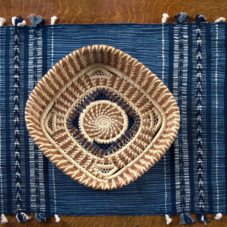 Indigo Arrow Table Runner