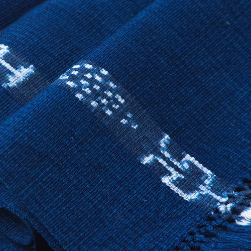 Indigo Jaspe Table Runner