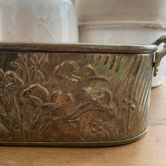 Brass Floral Container