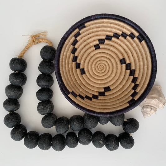 Dark Indigo Square Spiral Basket