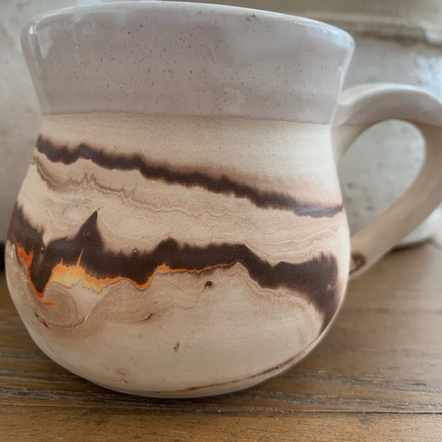 Nemadji Earth Tone Pottery Swirl Cup