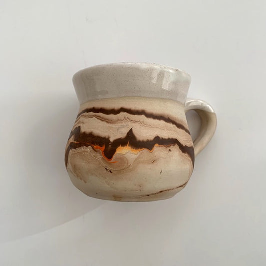 Nemadji Earth Tone Pottery Swirl Cup