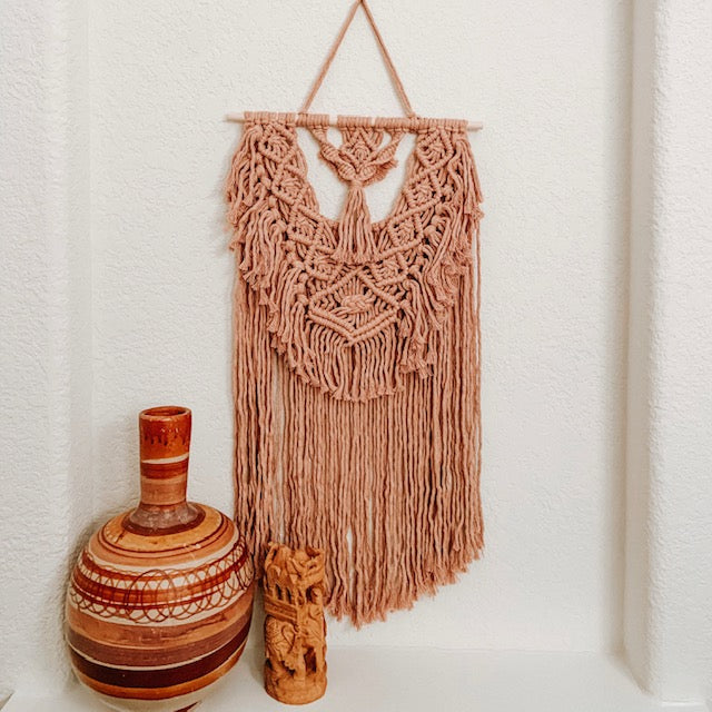 Blush Macrame Wall Hanging