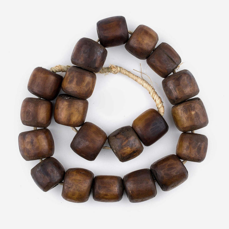 Barrel Brown Beads